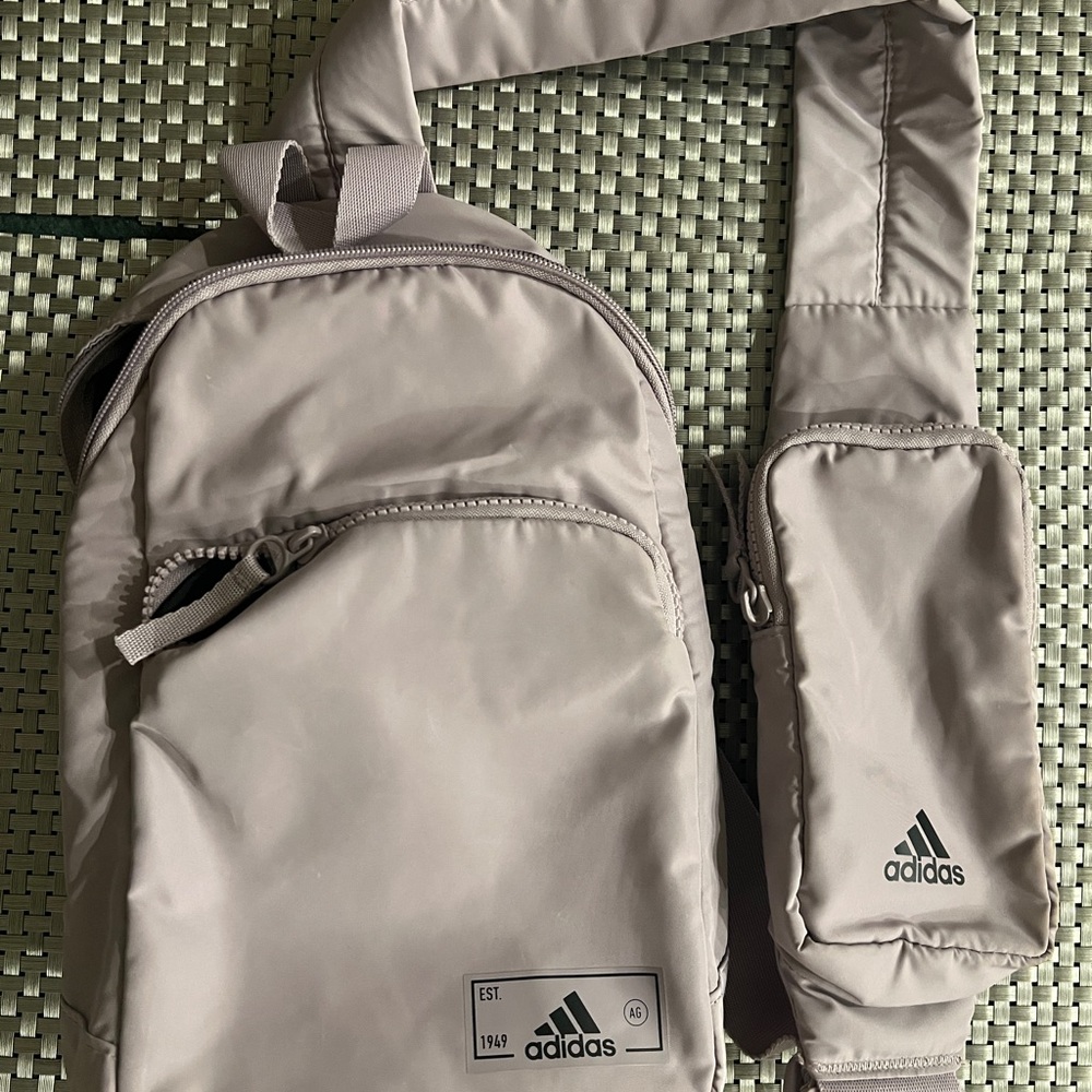 Adidas Taupe Crossbody Bag